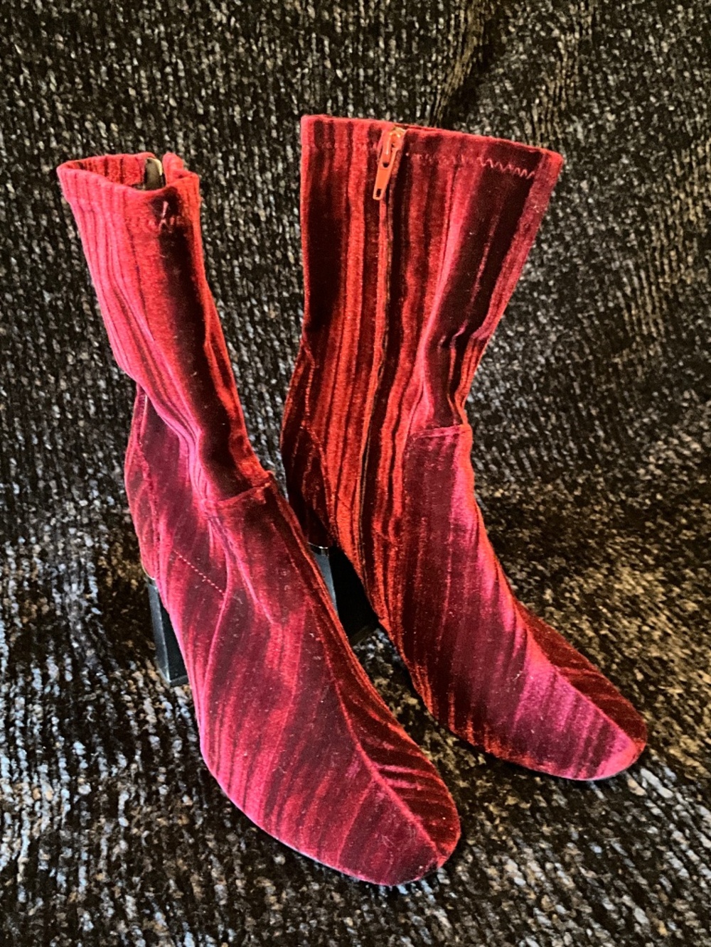 Lord & Taylor Design Lab Velvet Boots - 7